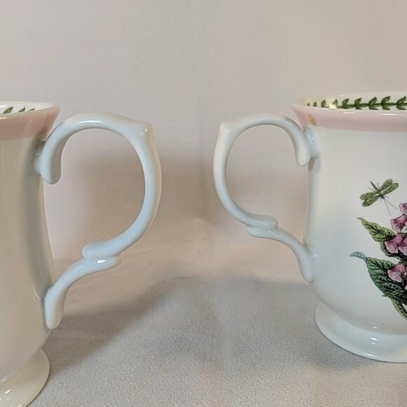Portmeirion Botanic Garden 4 Set Mugs Floral T1901 T1801 Terrace Lot Pedestal - Picture 12 of 14